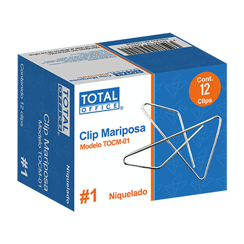 CLIPS 1 MARIPOSA CON 12 TOTAL OFFICE PC TOCM-O1 – COSAD